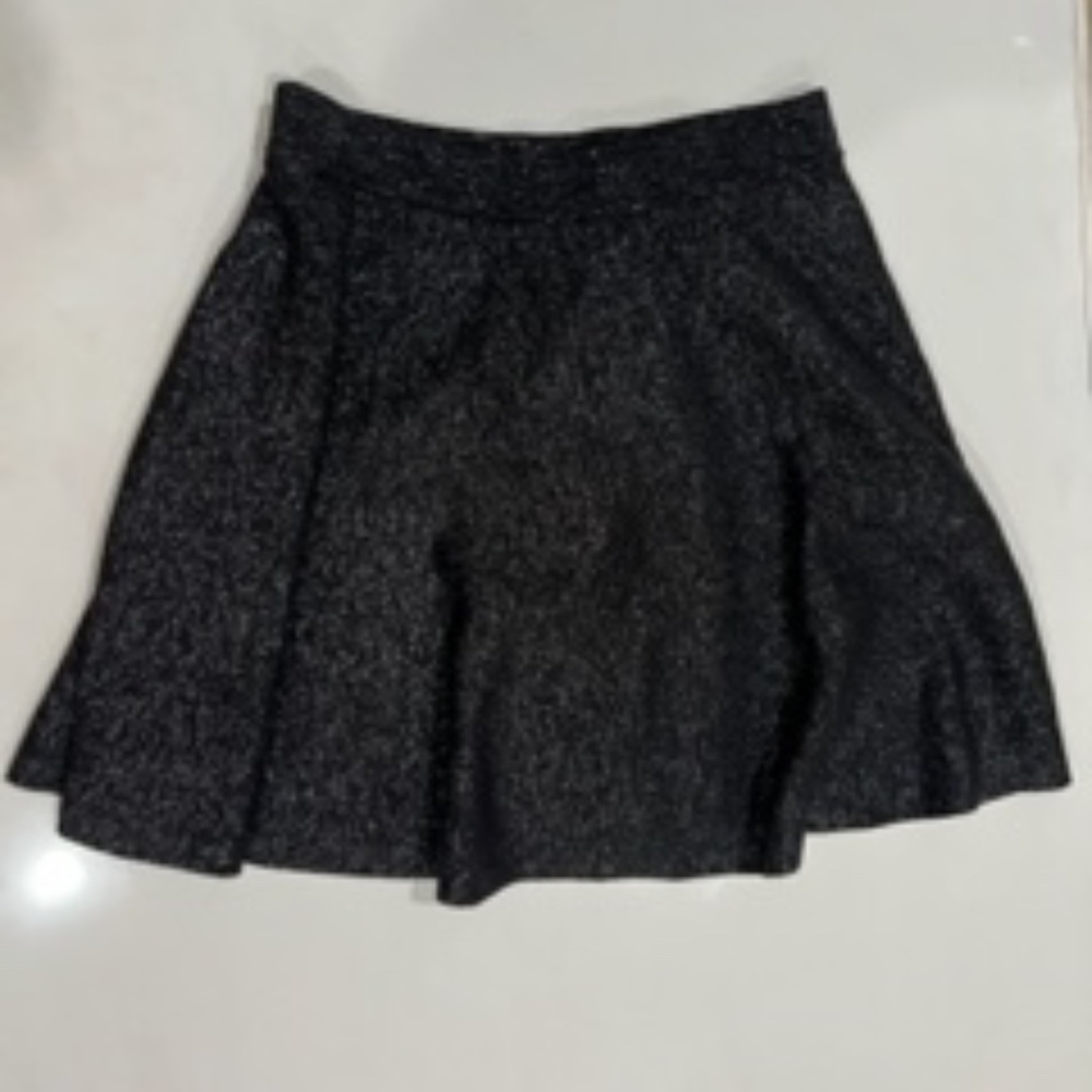 Express Metallic Skirt - Size M - Black Metallic